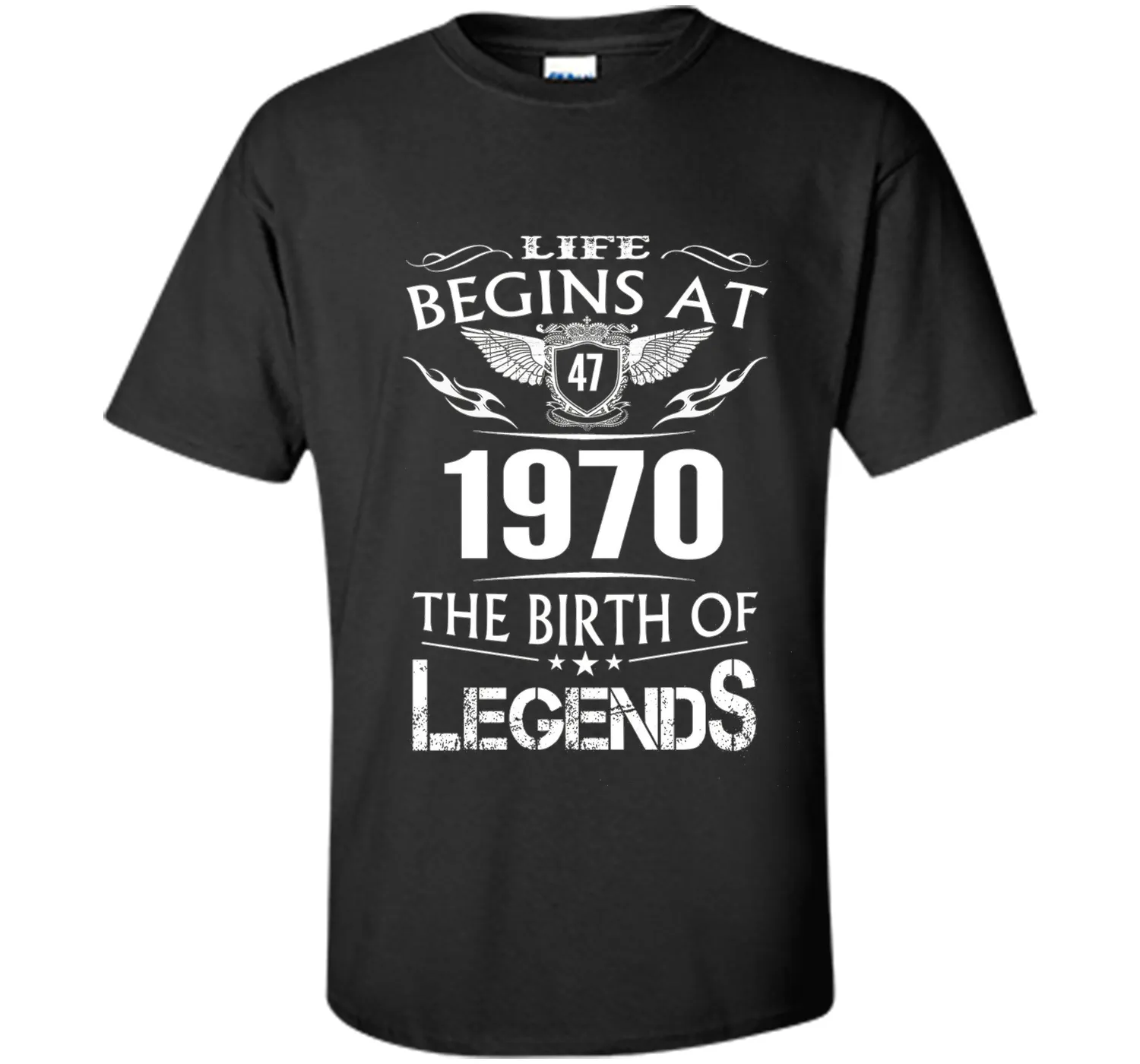Life Begins At 47 1970 The Birth Of Legends T-Shirt cool shirt