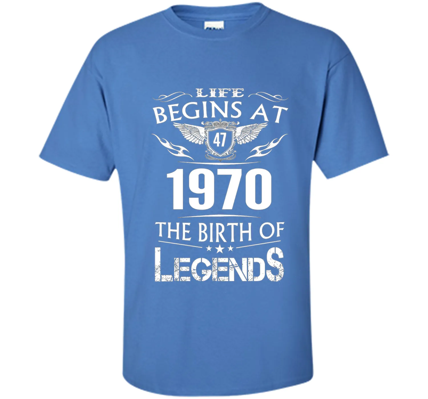 Life Begins At 47 1970 The Birth Of Legends T-Shirt cool shirt
