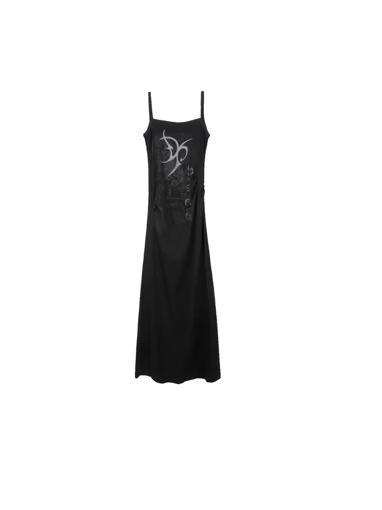 Long Camisole Knit Stretch Punk Dress