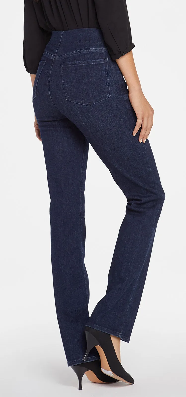 Marilyn Straight Pull-On Jeans Medium Blue SpanSpring™ Denim | Langley