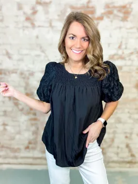 Mary Black Burnout Top