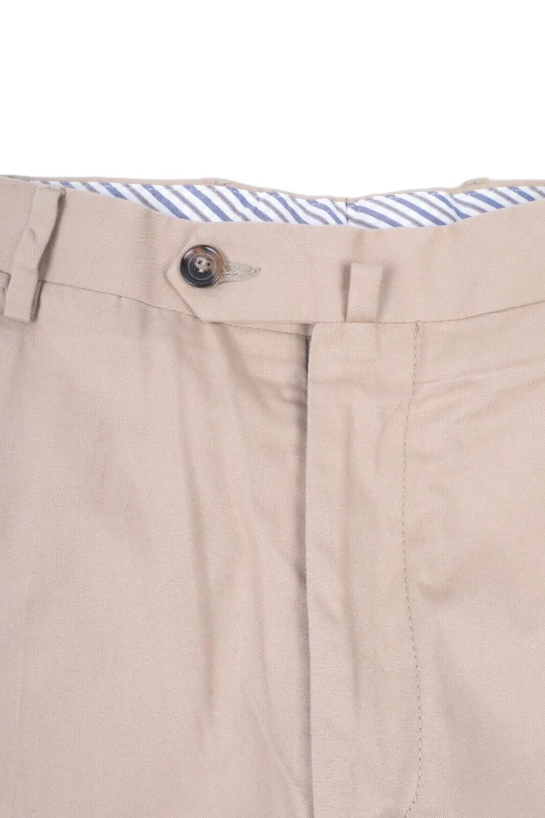 Men's BOGGI Milano Beige Miani Cotton Chino Pants Casual Trousers Size 48 IT