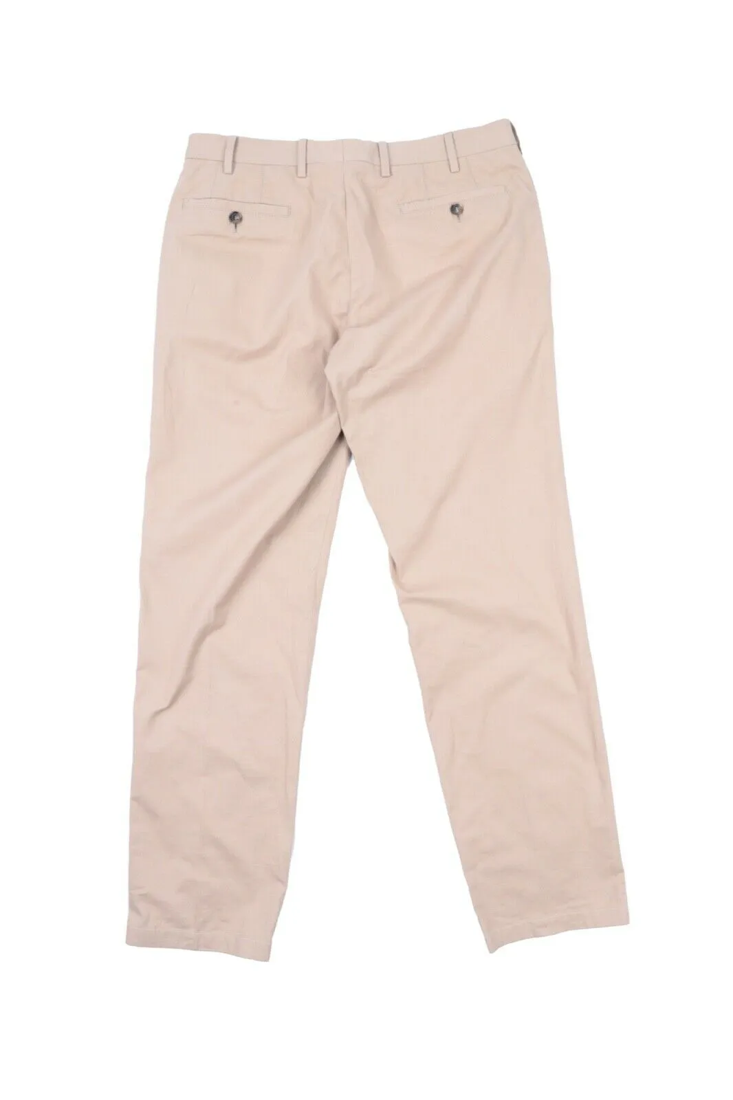 Men's BOGGI Milano Beige Miani Cotton Chino Pants Casual Trousers Size 48 IT