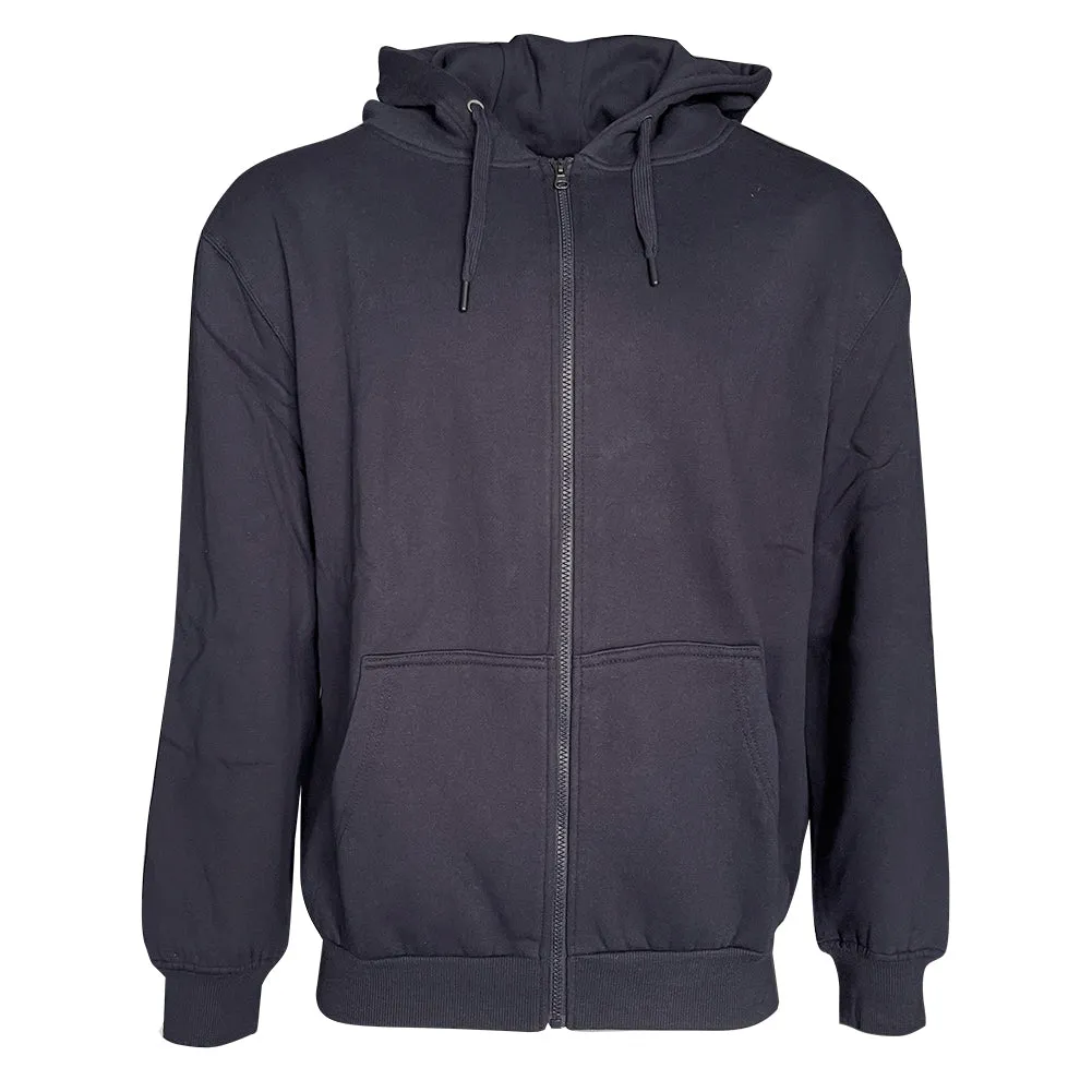 Men's Hoodie Full Zip Pockets Casual Drawstring Pullover Hooded Sweatshirt