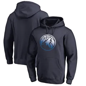 Minnesota Timberwolves Fanatics Navy Gradient Logo Pullover Hoodie