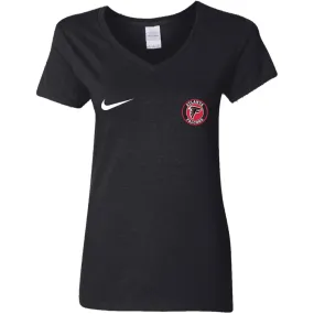 Nike Atlanta Falcons Nfl Football Women V-Neck T-Shirt