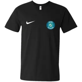 Nike Miami Dolphins Nfl Football Men V-Neck T-Shirt