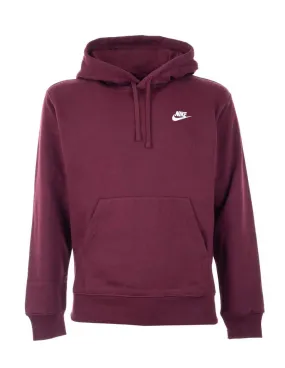 Nike Sportswear Club Fleece Pullover Hoodie Burgundy