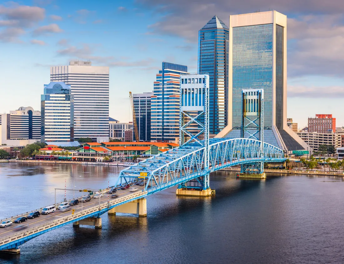 Noah Jigsaw Puzzle Jacksonville, Florida, USA Downtown skyline in the afternoon over St. Johns River 1000 Pieces
