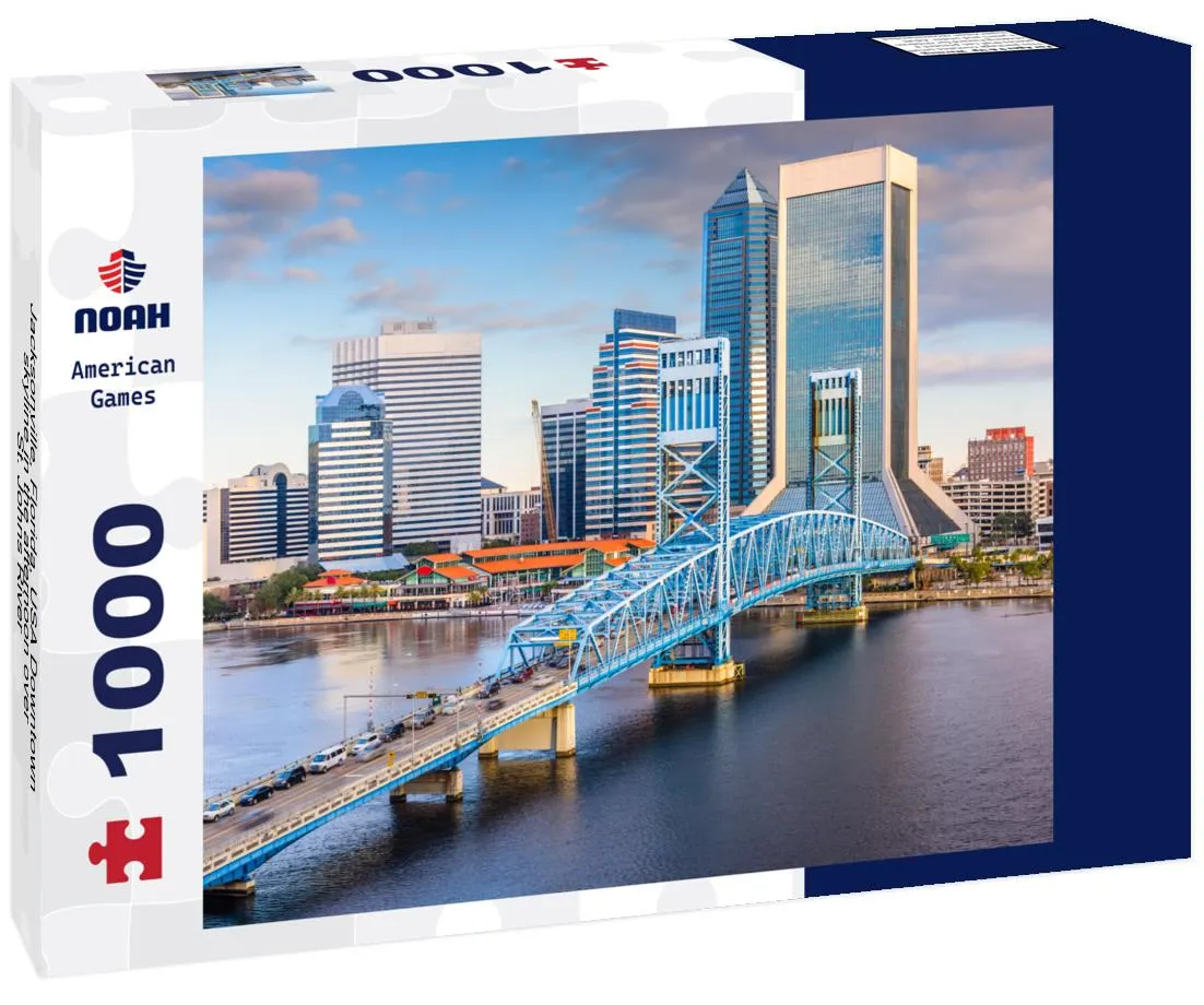 Noah Jigsaw Puzzle Jacksonville, Florida, USA Downtown skyline in the afternoon over St. Johns River 1000 Pieces