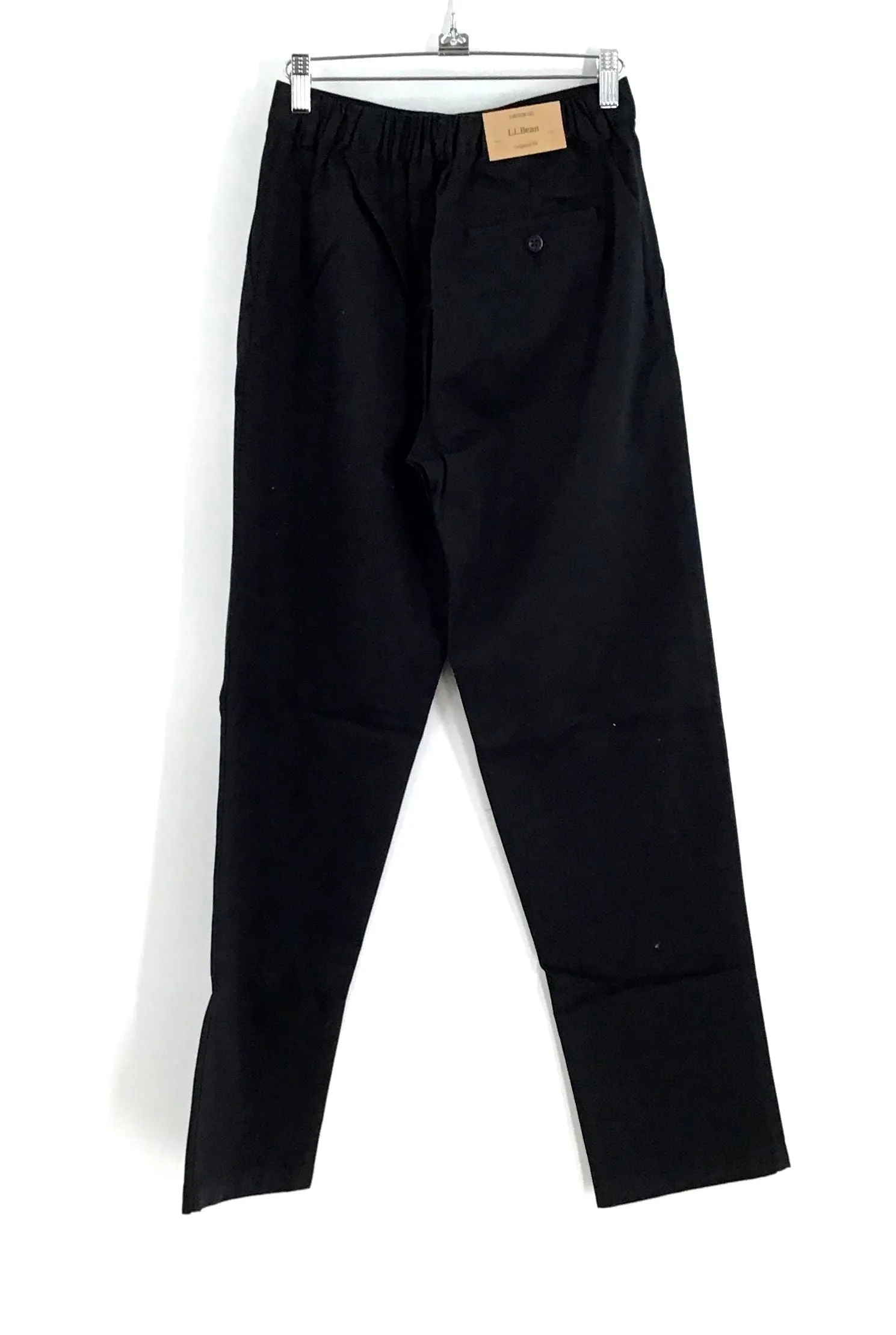 NWT L.L. Bean Women's Navy Blue Black Twill Chino Pants - Size 4 M/T Lot Of 4