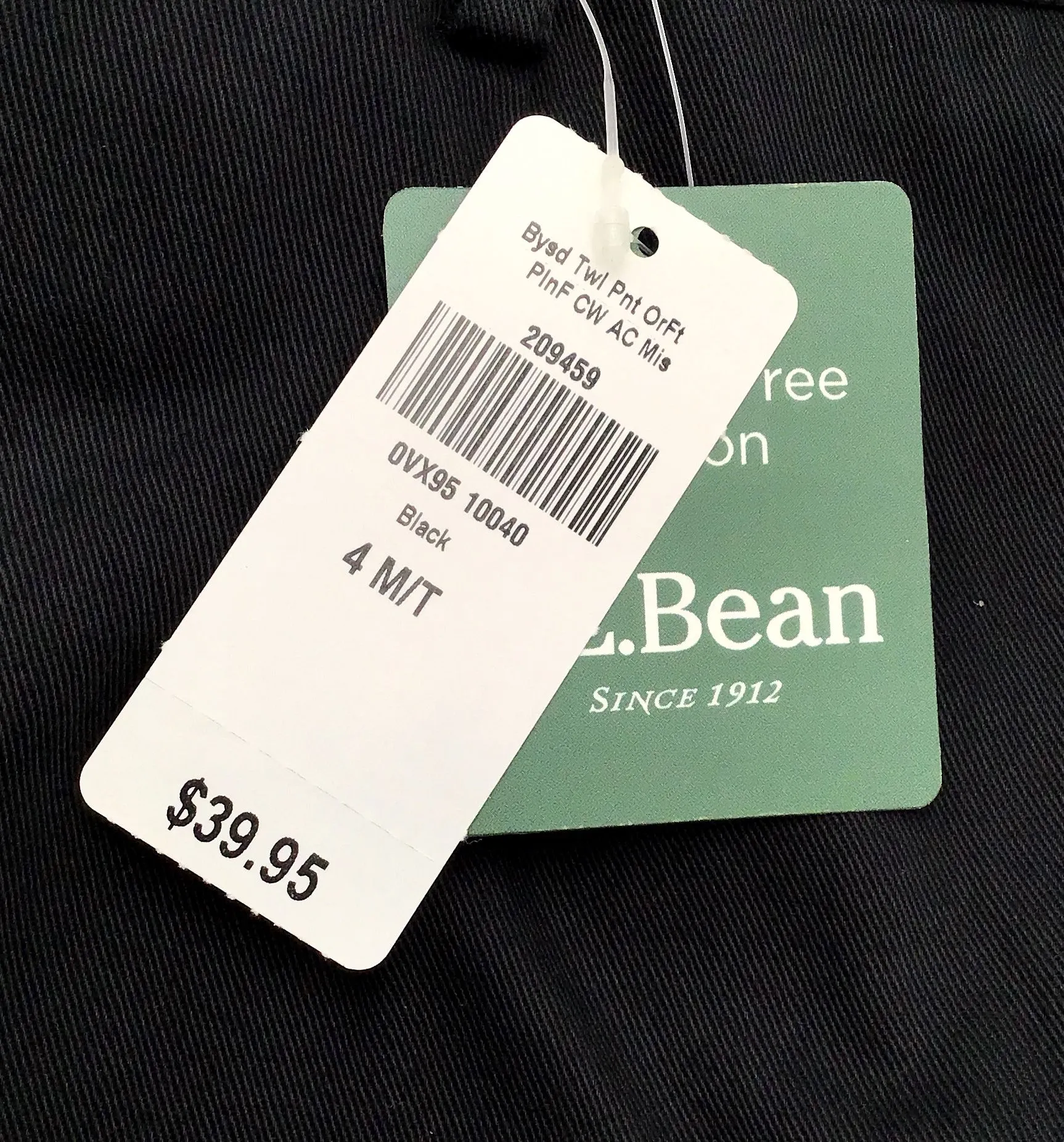 NWT L.L. Bean Women's Navy Blue Black Twill Chino Pants - Size 4 M/T Lot Of 4