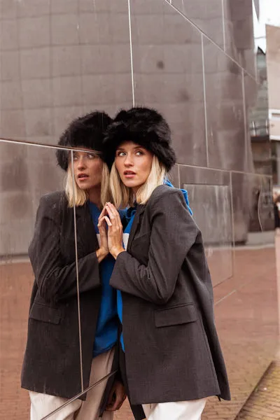 Oversized blazer - Antraciet