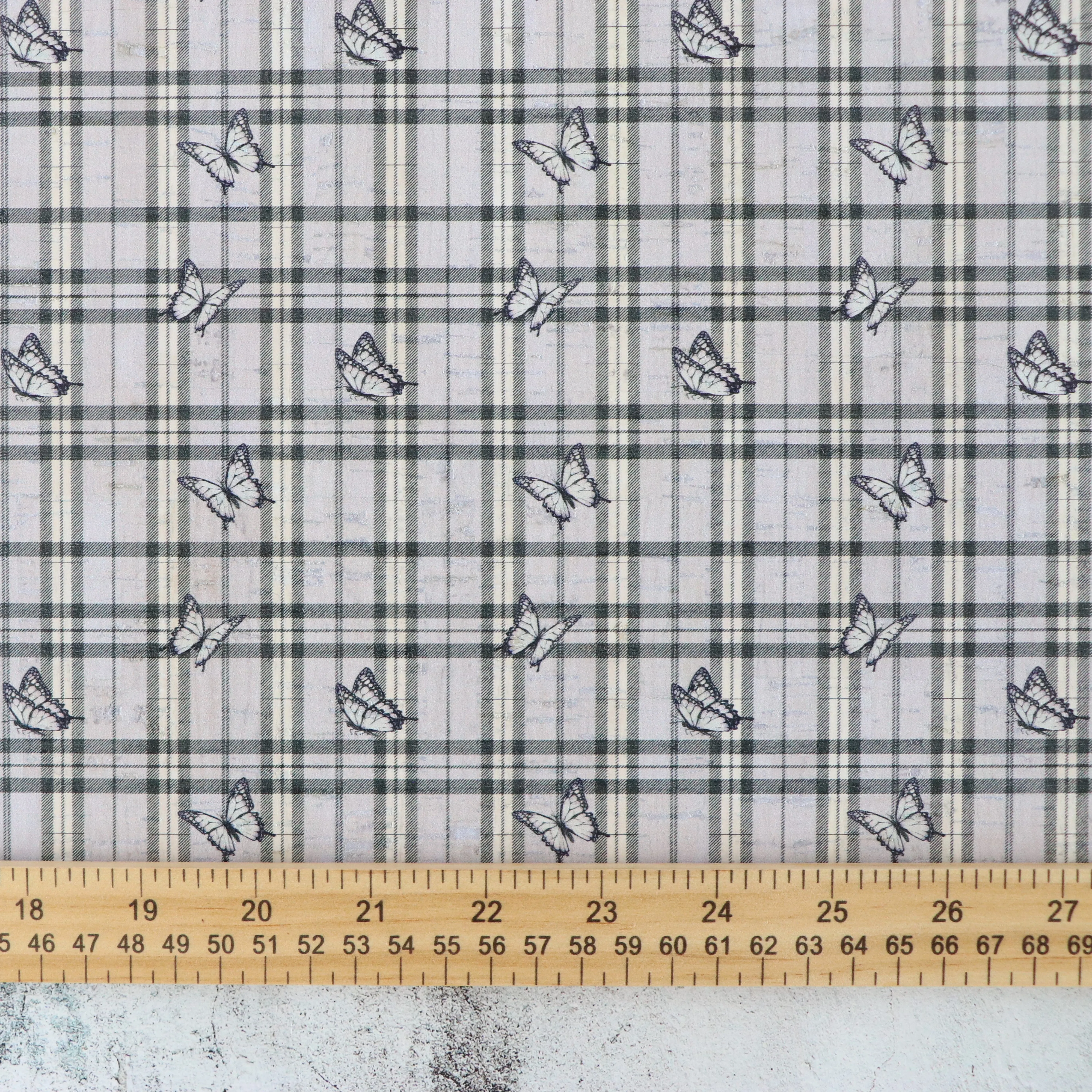 Preppy Plaid Cork Fabric