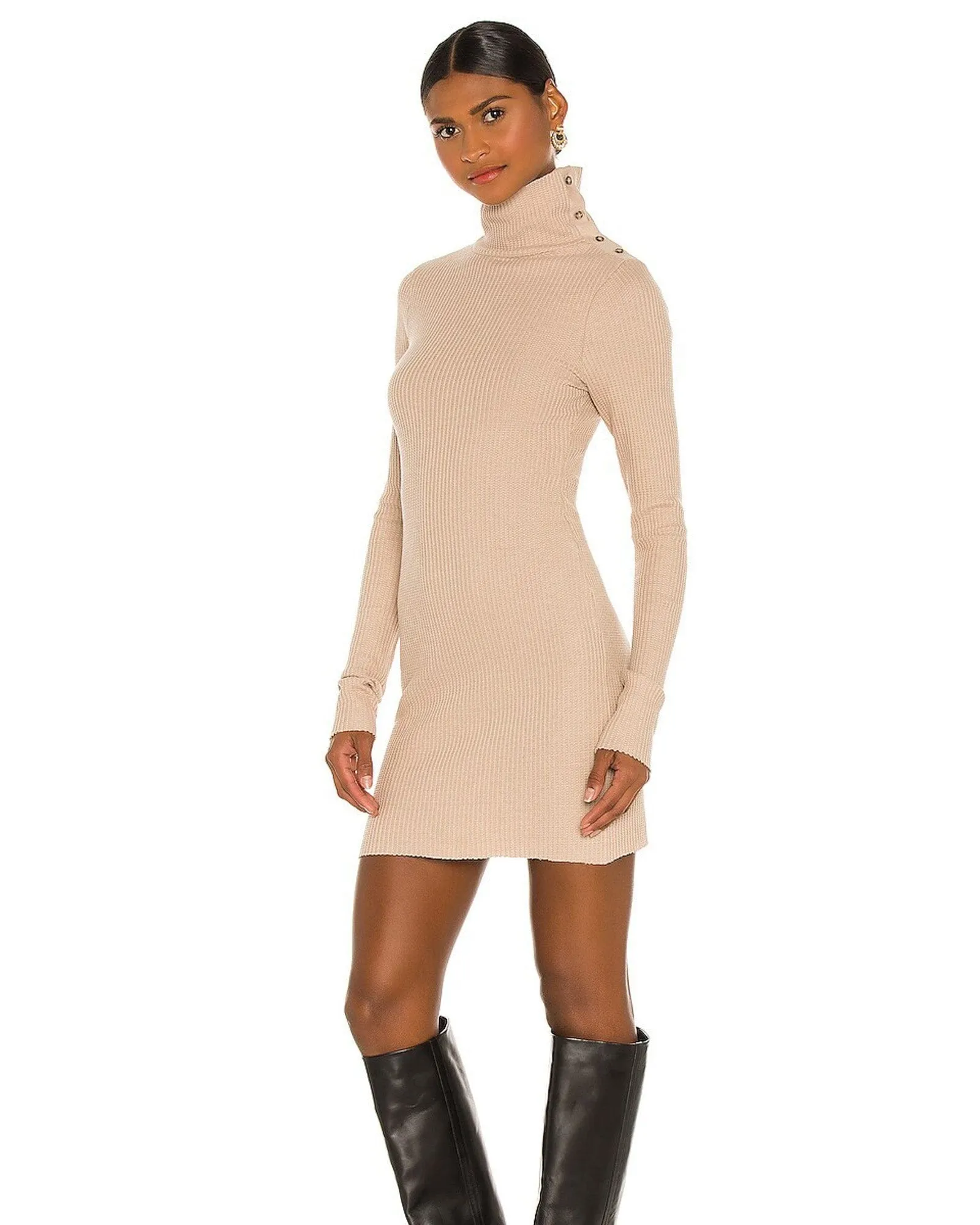 "Stark" Waffle Knit Mini Dress