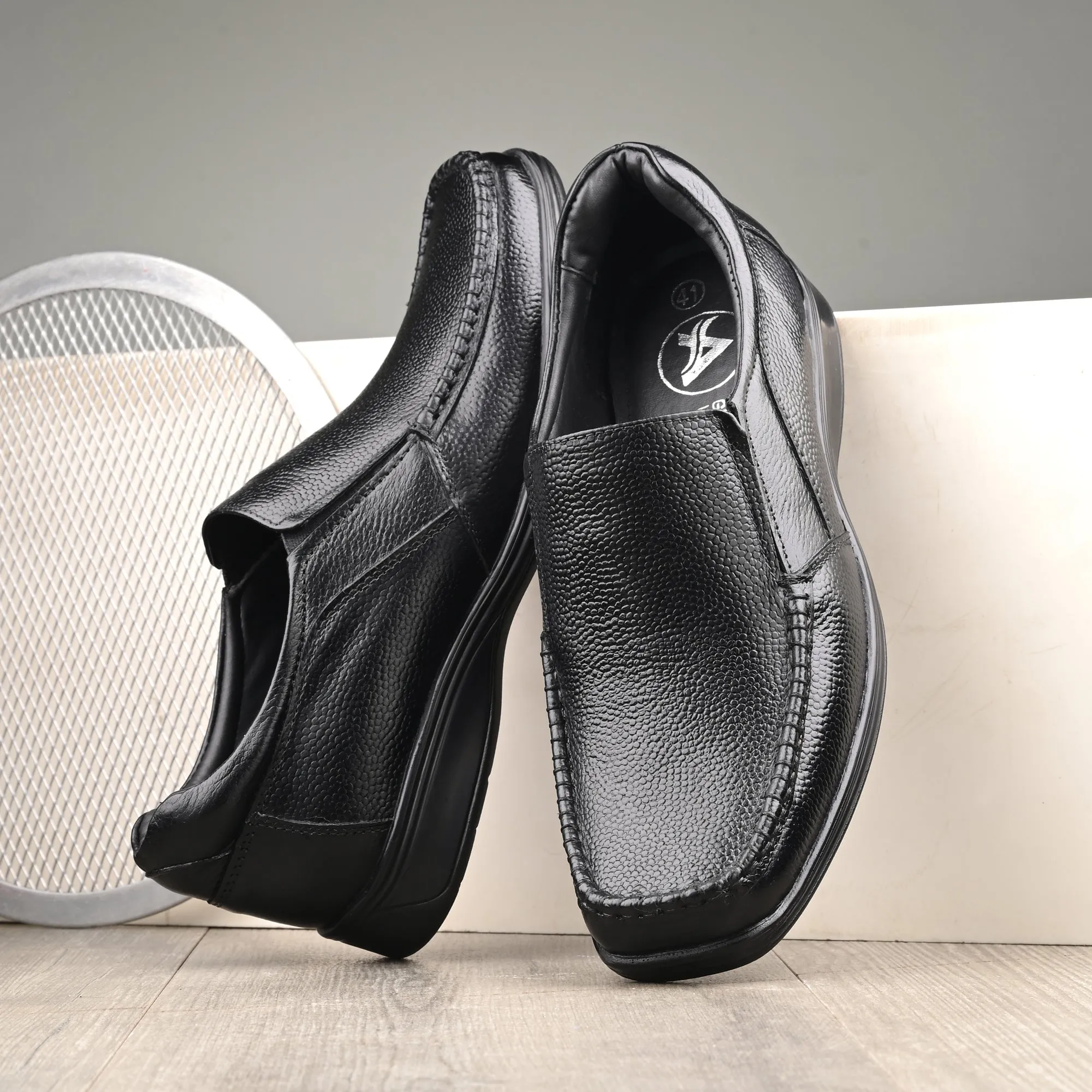 Rich Trumock Full Grain Leather Slip Ons