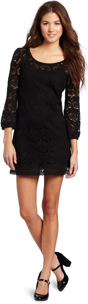 Roxy Junior's Crochet Dreams Long Sleeve Mini Dress