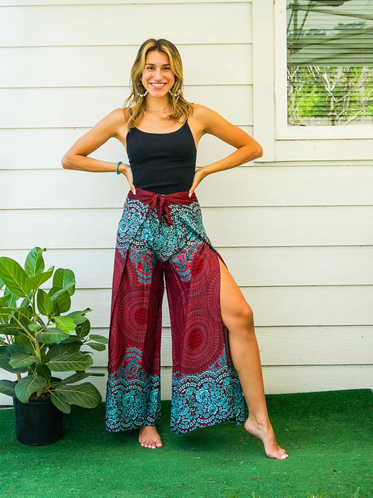 Ruby Mandala Palazzo Wrap Pants