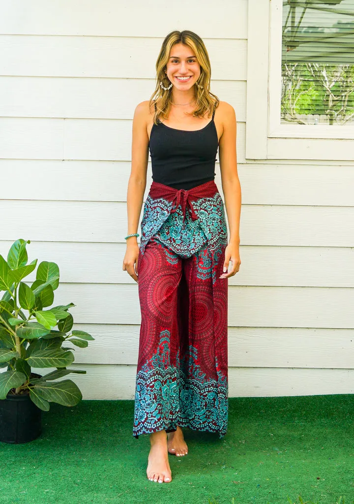 Ruby Mandala Palazzo Wrap Pants