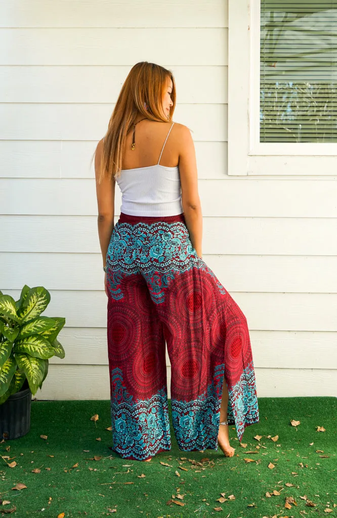 Ruby Mandala Palazzo Wrap Pants