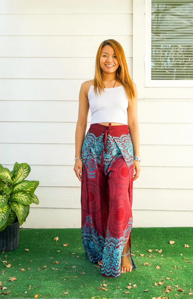 Ruby Mandala Palazzo Wrap Pants