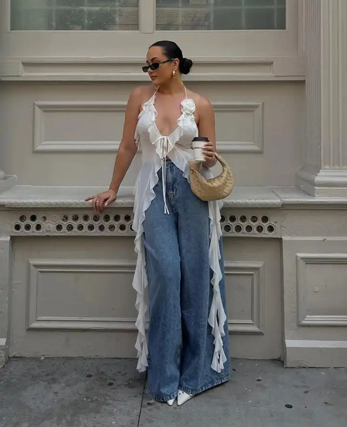 Ruched crop top