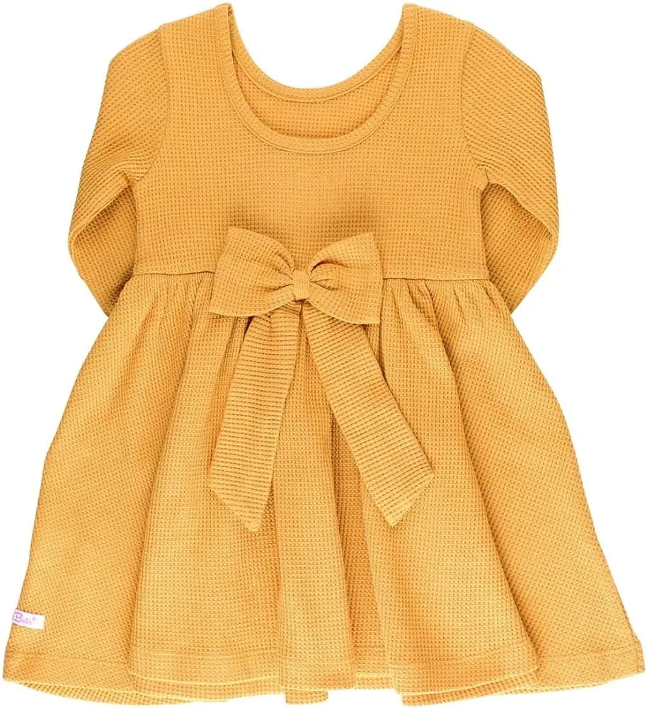 Ruffle Butts Honey Waffle Knit Twirl Dress