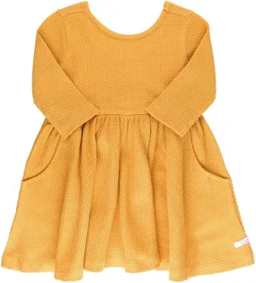 Ruffle Butts Honey Waffle Knit Twirl Dress