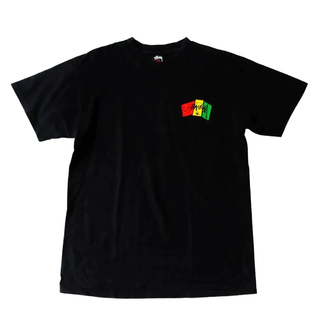 STUSSY RASTA FLAG TEE  (M)