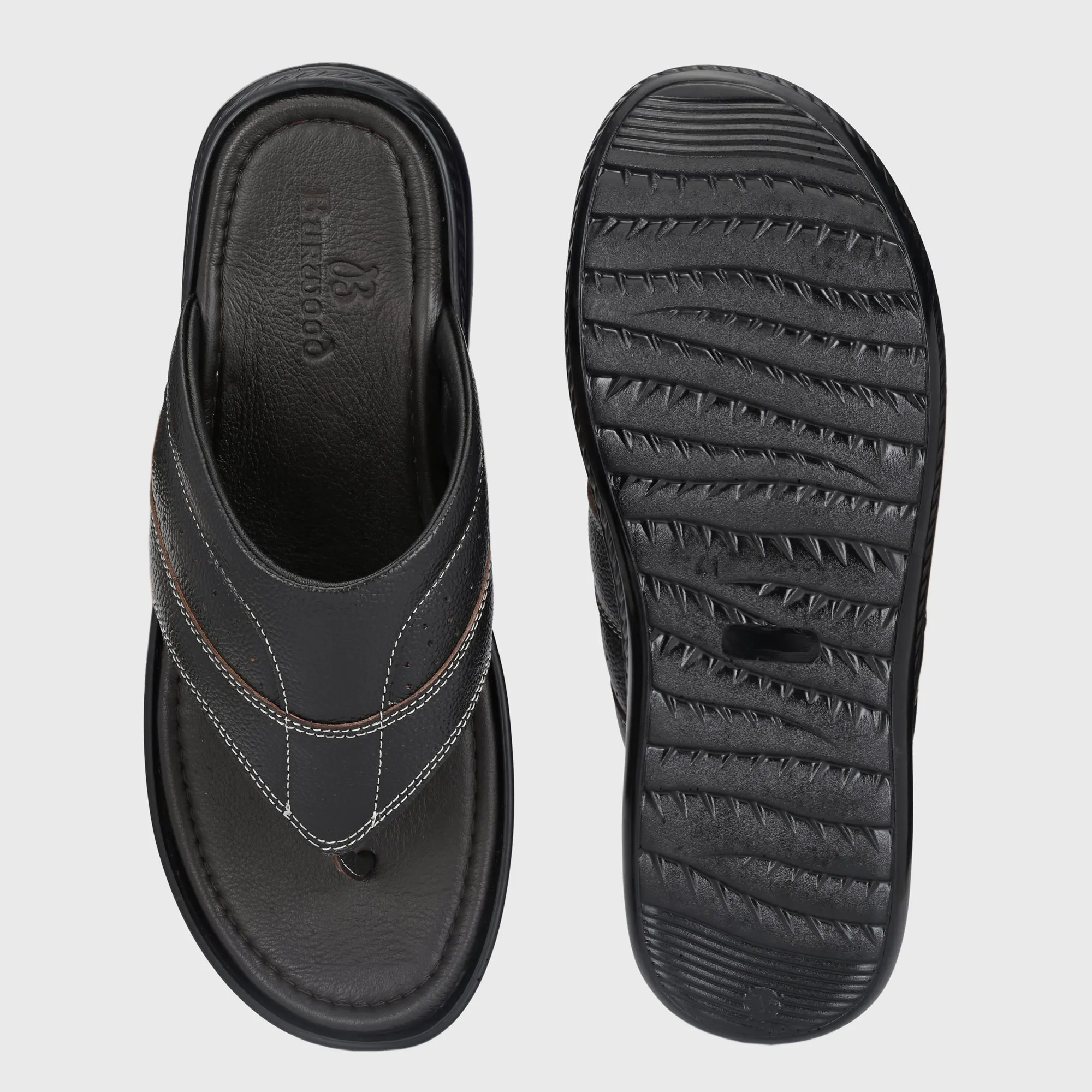 Stylish Serenity: Genuine Leather Slippers for Men