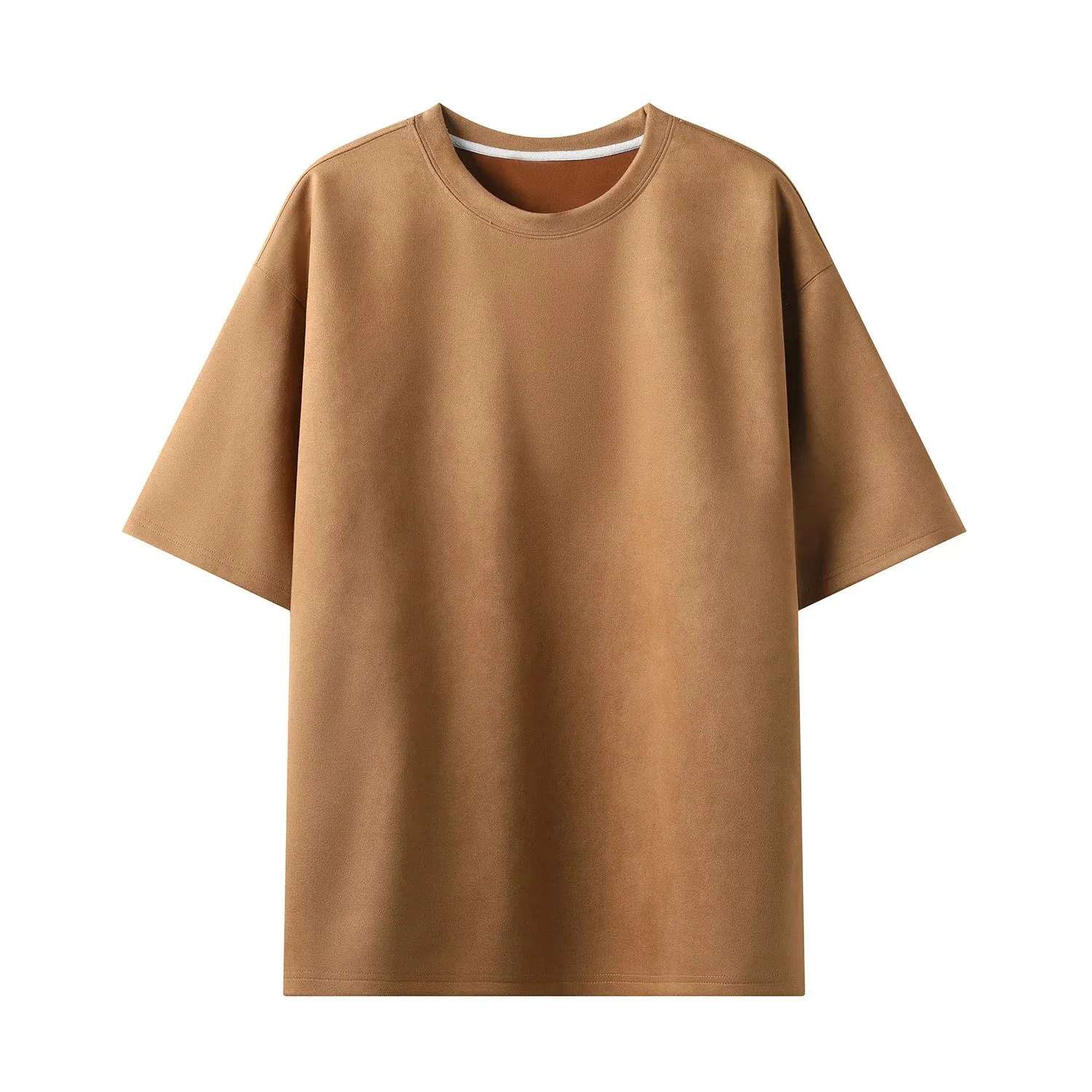 Summer Short Sleeved T Shirt for Men-Casual Loose O Neck Top