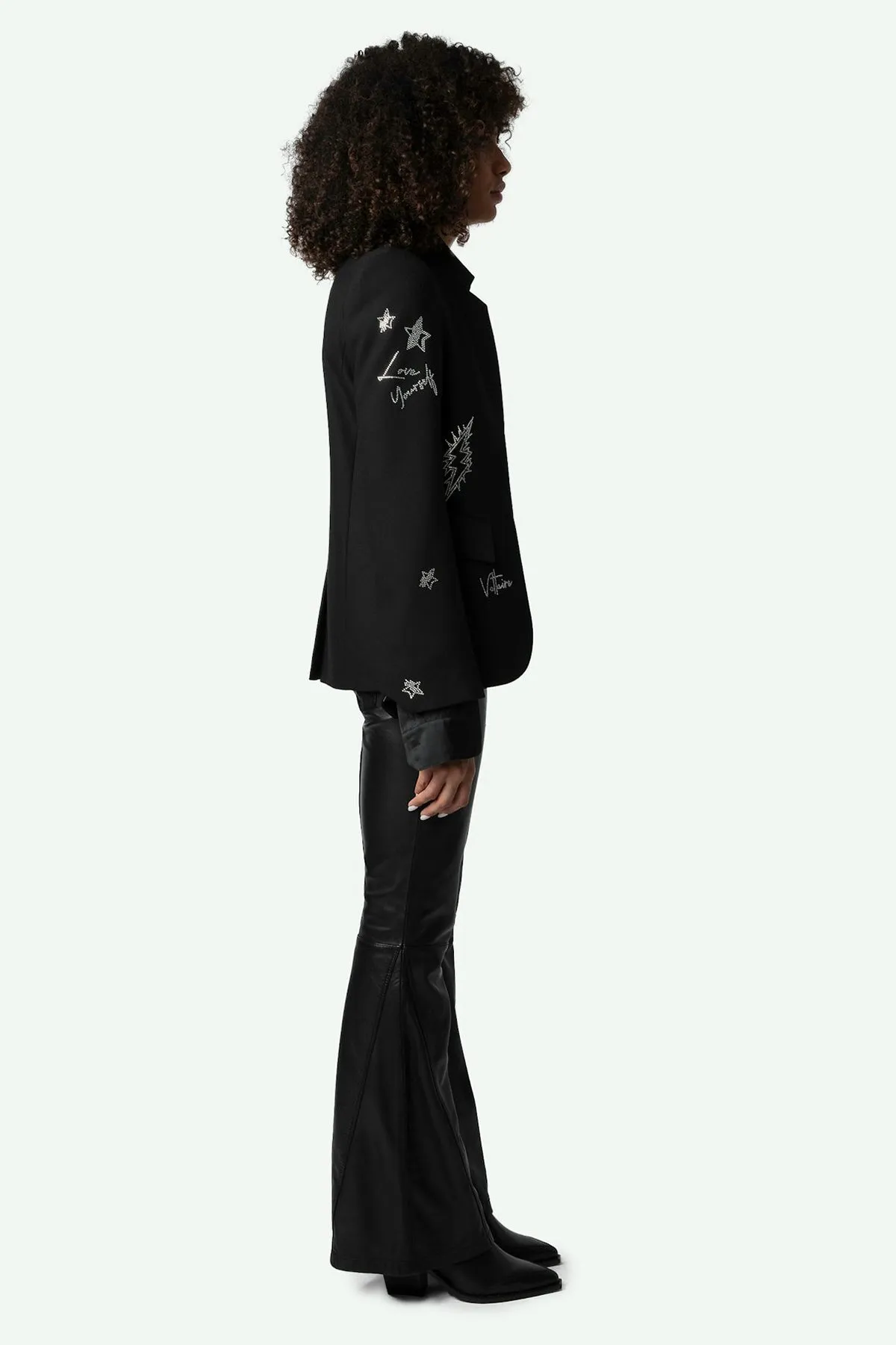 Very Strass Heart Blazer