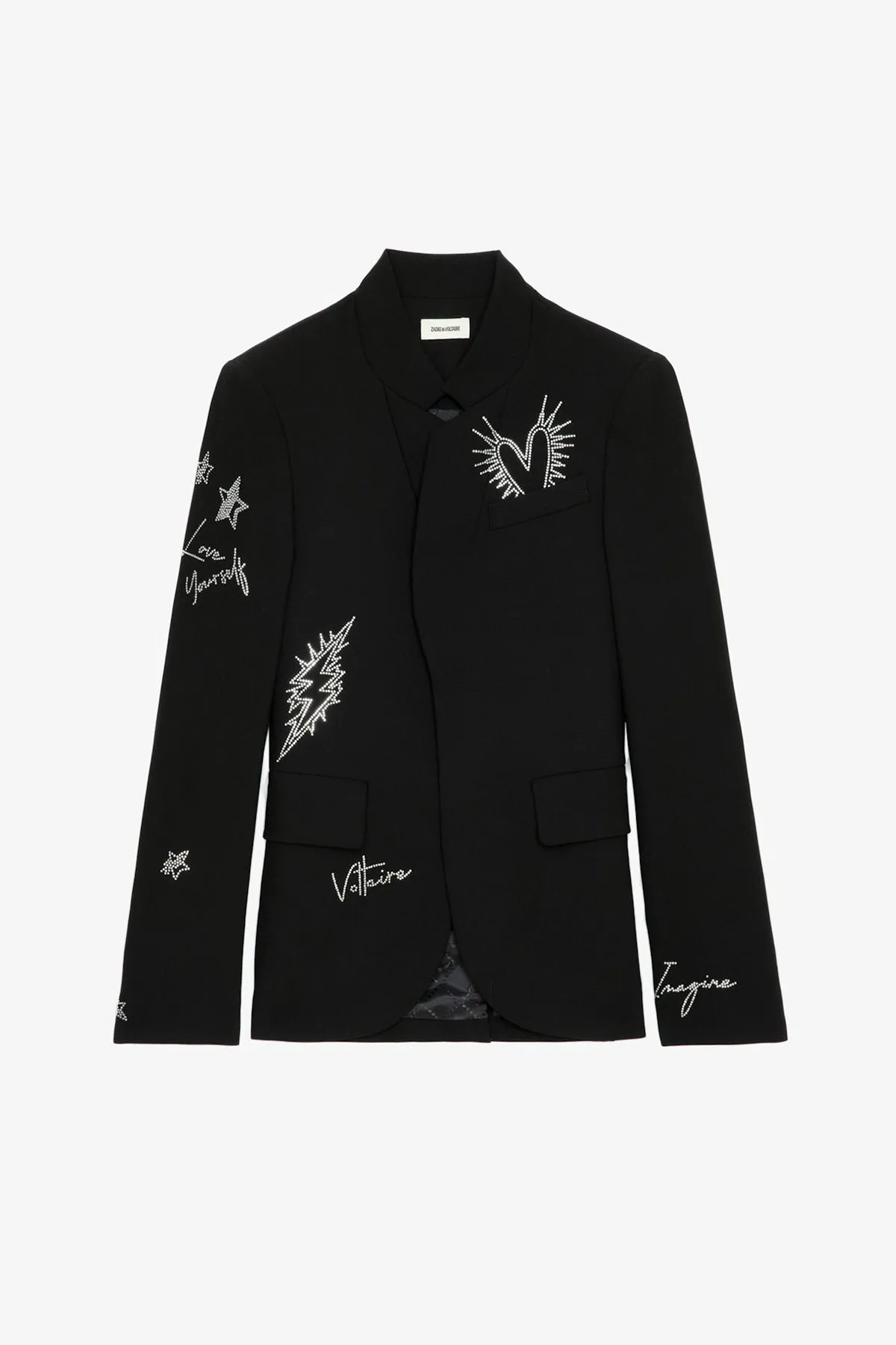 Very Strass Heart Blazer