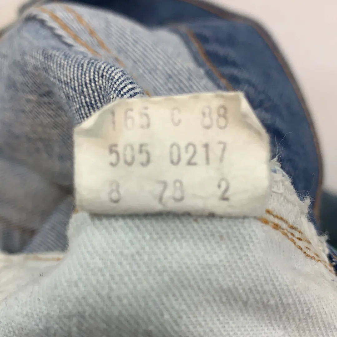 Vintage Levi’s denim 505 pants - 38in