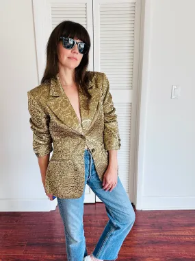 Vintage Sophie Sitbon Gold Lace Blazer