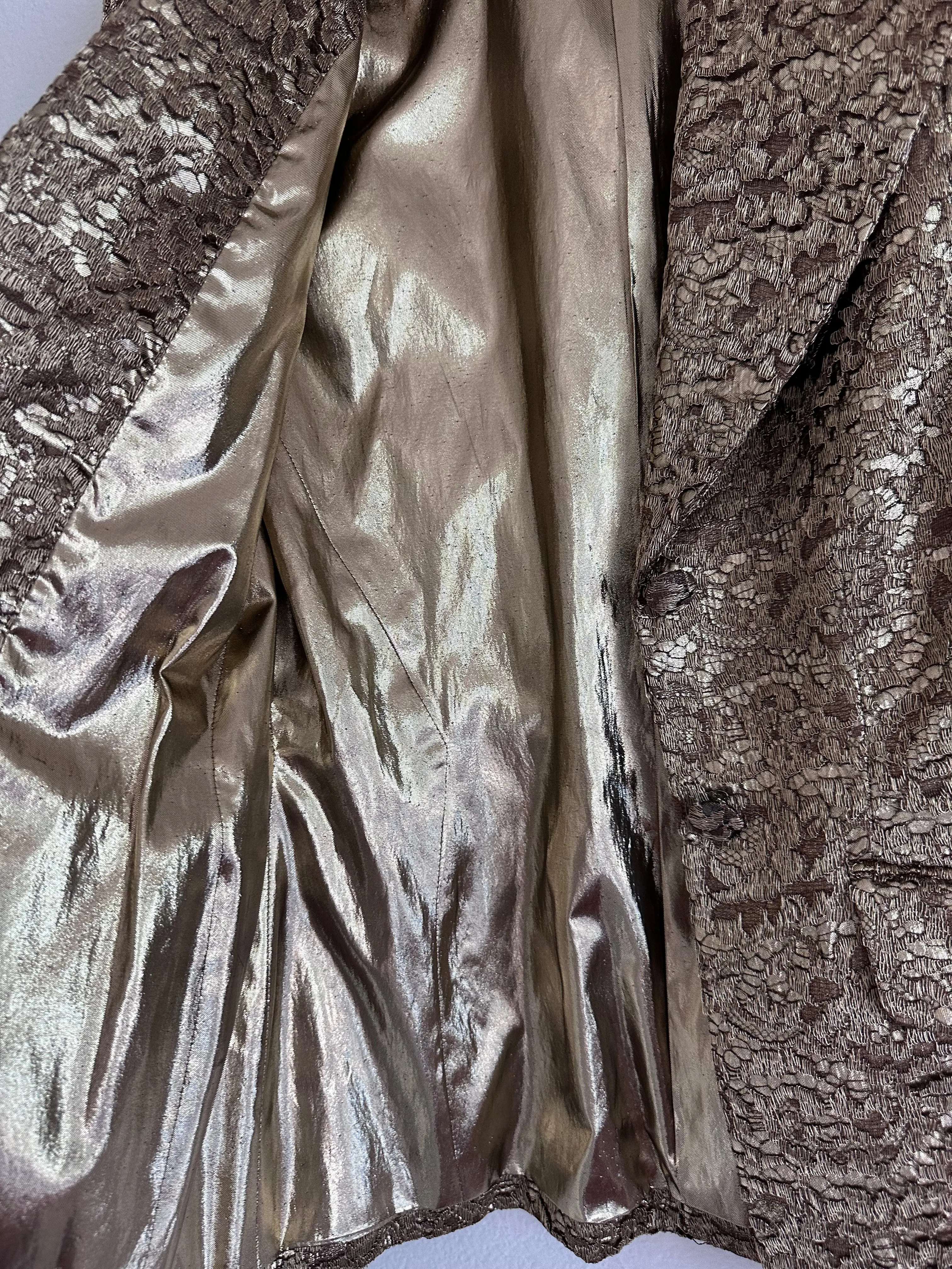 Vintage Sophie Sitbon Gold Lace Blazer