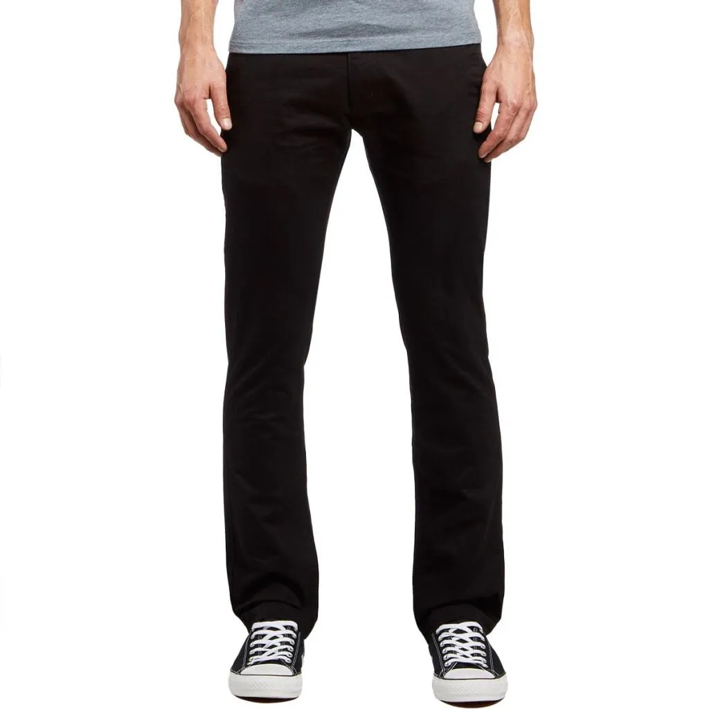 VOLCOM FRICKIN SLIM CHINO PANT - BLACK