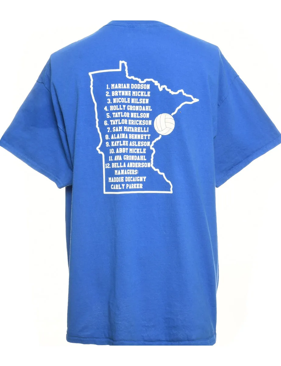 Volleyball Blue Sports T-shirt - M