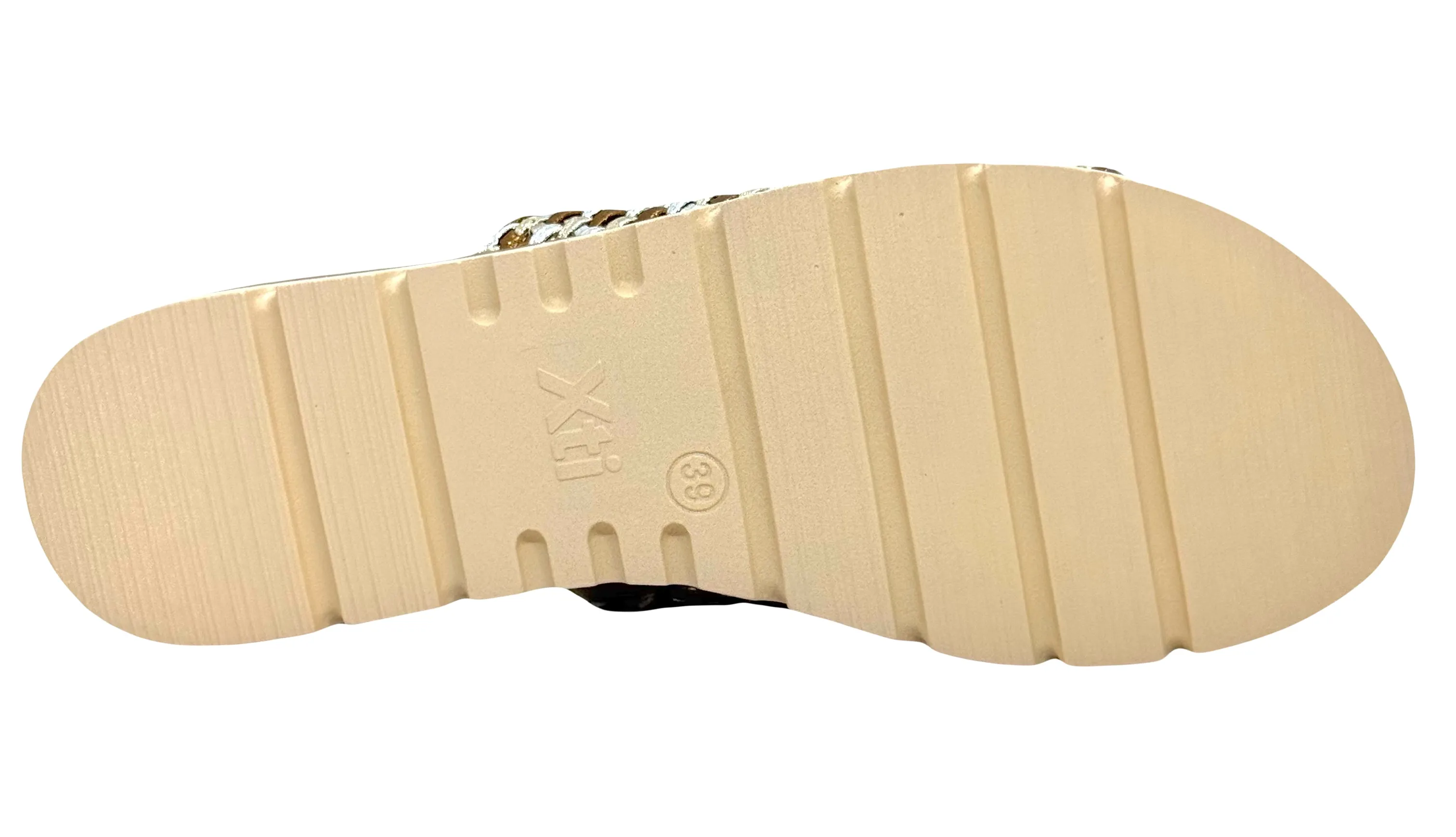 XTI Ladies Woven Upper Backless Sandal