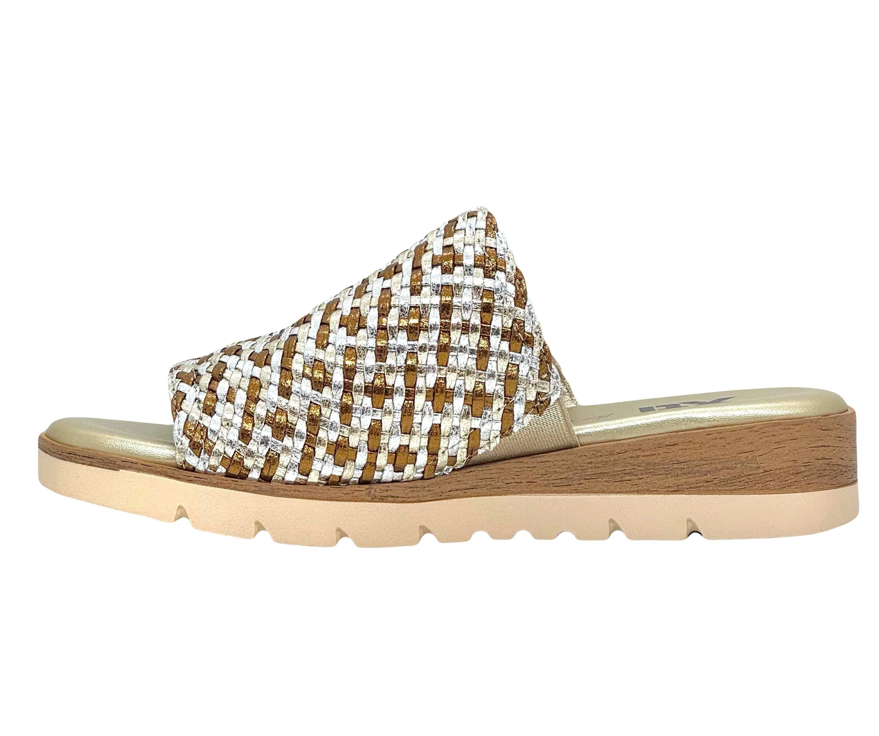 XTI Ladies Woven Upper Backless Sandal