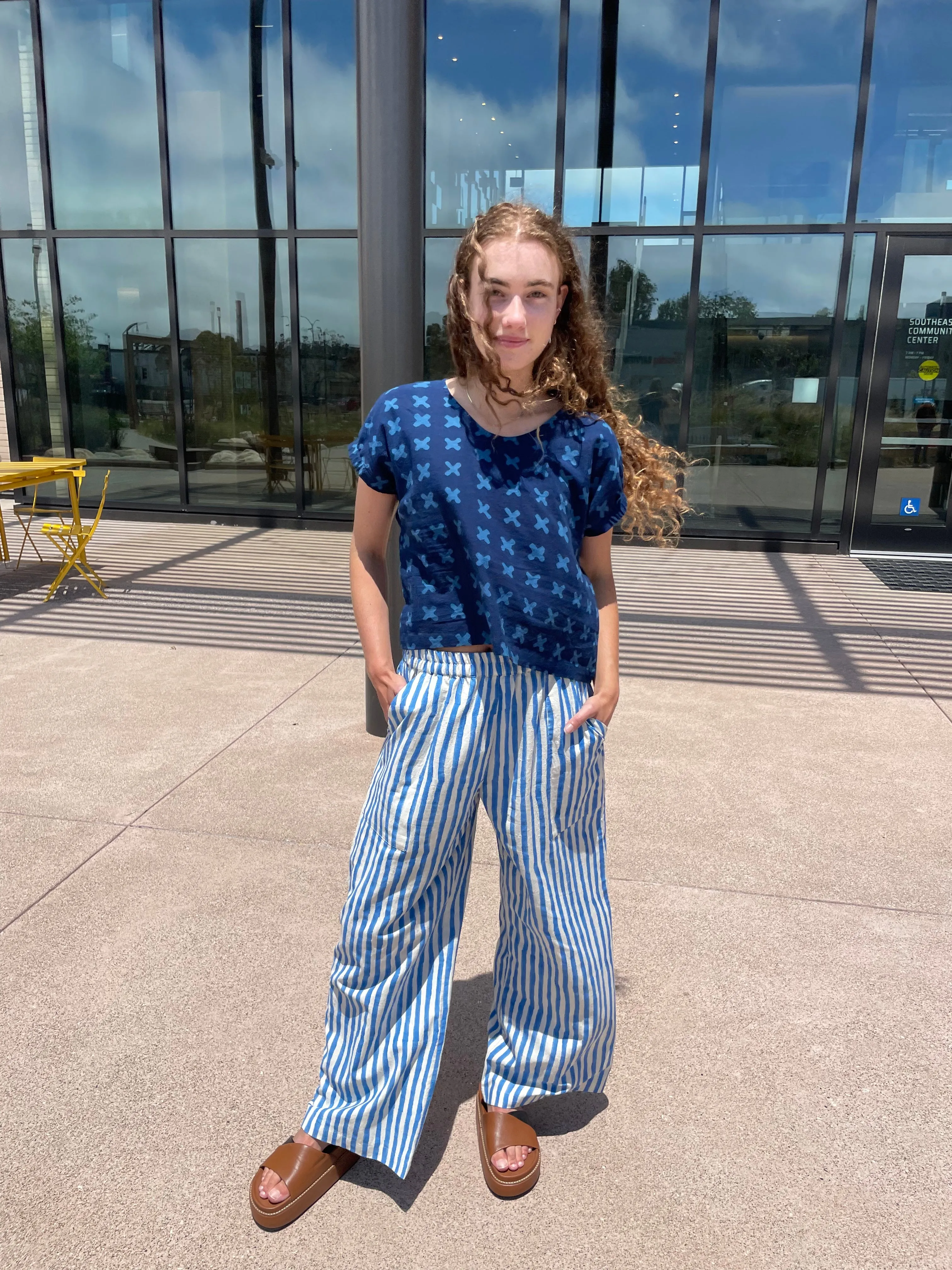 Zélia Top Indigo Cross (XS-XXL)